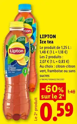 Lidl LIPTON Ice tea offre