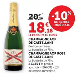 Hyper U de Castellane Champagne AOP offre