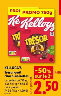 Lidl Kellogg's Trésor offre