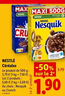 Lidl Nestlé Céréales offre