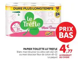 Super U Le Trèfle Papier Toilette offre