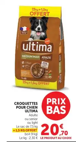Hyper U ultima Croquettes pour chien offre