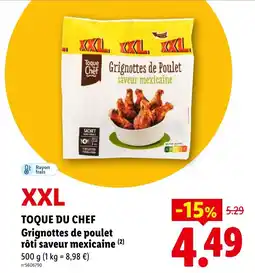 Lidl TOQUE DU CHEF Grignottes de poulet offre