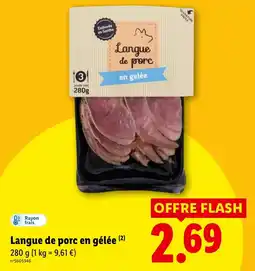 Lidl Langue de porc en gelée offre