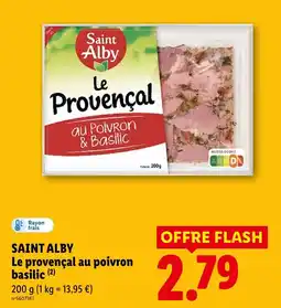 Lidl Saint Alby Le provençal au poivron basilic offre