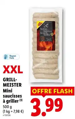 Lidl GRILL-MEISTER Mini saucisses à griller offre
