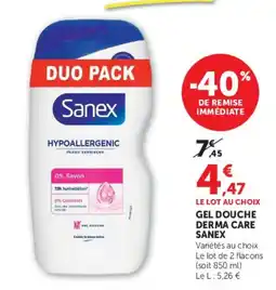 Hyper U Sanex Gel douche offre