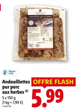 Lidl Gilbert Lemelle Andouillettes grill aux herbes offre