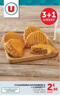 Super U CHAUSSONS AUX POMMES U offre