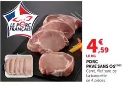 Super U Le Porc Français PORC PAVE SANS OS offre