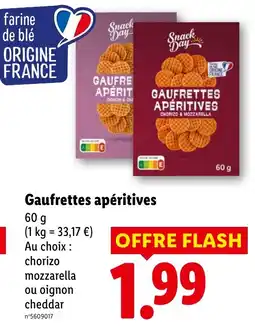 Lidl Snack Day Gaufrettes apéritives offre