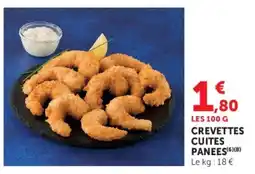 Hyper U CREVETTES CUITES PANÉES offre