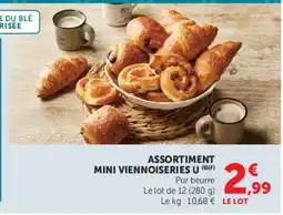 Hyper U ASSORTIMENT MINI VIENNOISERIES U offre