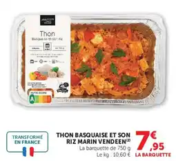 Super U Thon Basquaise et son riz offre