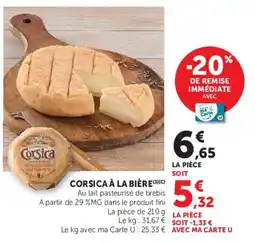 Super U Corsica à la bière offre