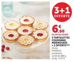 Super U Tartelettes couronne meringuées offre