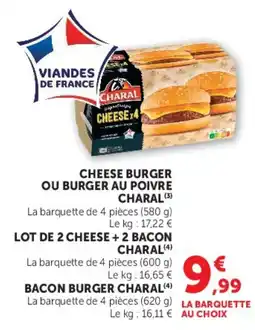 Hyper U CHARAL CHEESE BURGER offre