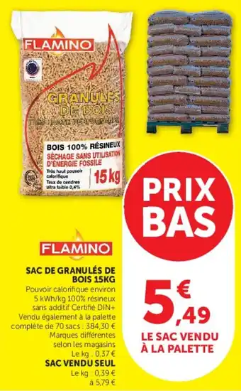 FLAMINO Granulés de bois