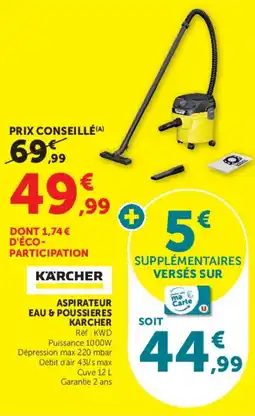 Super U Kärcher aspirateur eau & pousieres offre