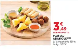 Hyper U LA BARQUETTE PLATEAU ASIATIQUE offre
