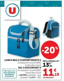 Super U U LUNCH BAG 2 COMPARTIMENTS U offre