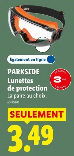 Lidl PARKSIDE Lunettes de protection offre