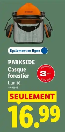 Lidl PARKSIDE Casque forestier offre