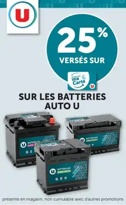 Hyper U U sur les batterie auto offre