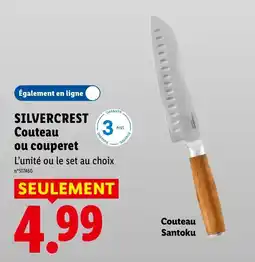 Lidl SILVERCREST Couteau Santoku offre