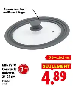 Lidl ERNESTO Couvercle universel offre