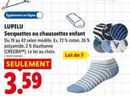 Lidl LUPILU Socquettes ou chaussettes enfant offre