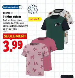 Lidl LUPILU T-shirts enfant offre