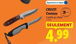 Lidl CRIVIT Couteau offre