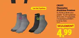 Lidl Crivit chaussettes d'exterieur premium offre