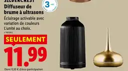 Lidl SILVERCREST Diffuseur de brume à ultrasons offre