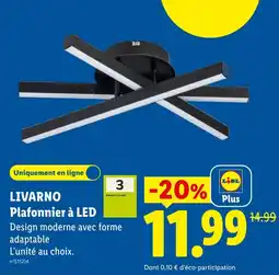 Lidl LIVARNO Plafonnier à LED offre