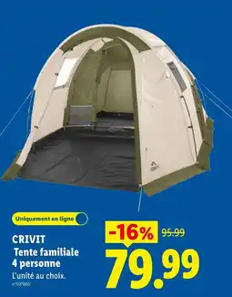 Lidl CRIVIT Tente familiale offre