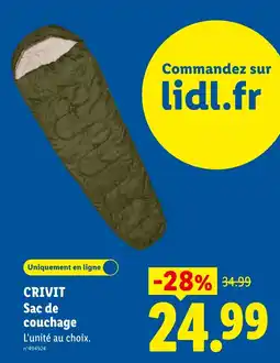 Lidl CRIVIT Sac de couchage offre