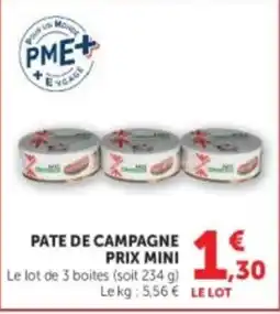 U Express PATE DE CAMPAGNE offre