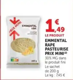 U Express EMMENTAL RÂPE offre