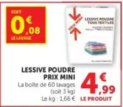 U Express LESSIVE POUDRE offre
