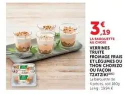 U Express Verrines truite fromage frais et légumes offre