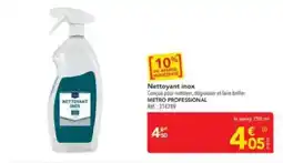 METRO METRO PROFESSIONAL Nettoyant inox offre