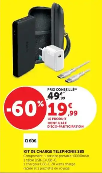 SBS KIT DE CHARGE TELEPHONIE