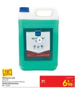 METRO METRO PROFESSIONAL Nettoyant sols offre