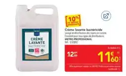 METRO METRO PROFESSIONAL Crème lavante bactéricide offre