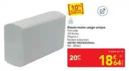 METRO METRO PROFESSIONAL Essuie-mains usage unique offre