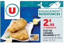 U Express Filet de limande meunière U offre