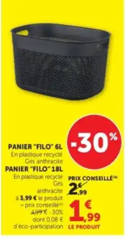 Super U PANIER "FILO" offre