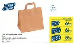 METRO Sac kraft poignée plate offre